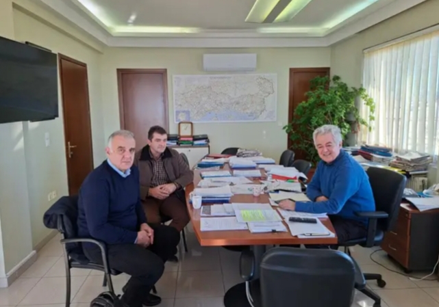 Συνάντηση Αθ. Βίτσα & Χρ. Τσιαούση με Ευ. Πουλιλιό