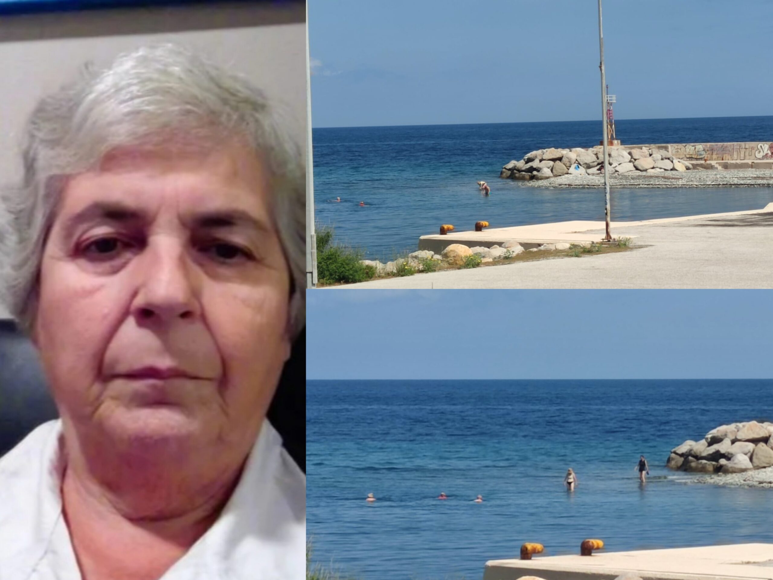 Δάφνη Χαλκιά-Σταυράκη Λιμανάκι των Θέρμων πλαζ