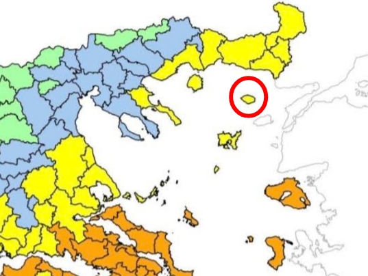 υψηλό κίνδυνο πυρκαγιάς Σαμοθράκη